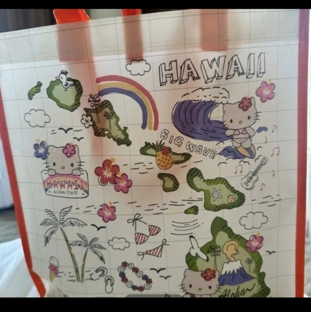 Hawaiian Hello Kitty tote